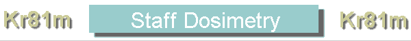 Staff Dosimetry
